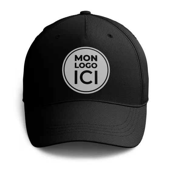 Casquette à visière courbe personnalisé Noir