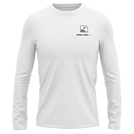 T-Shirt Manches Longues personnalisé Blanc