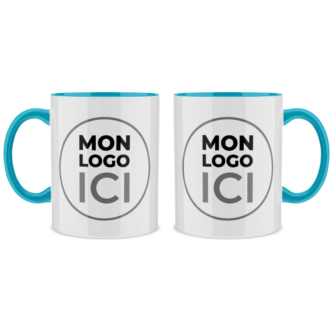 Mug Premium personnalisé Bleu Clair
