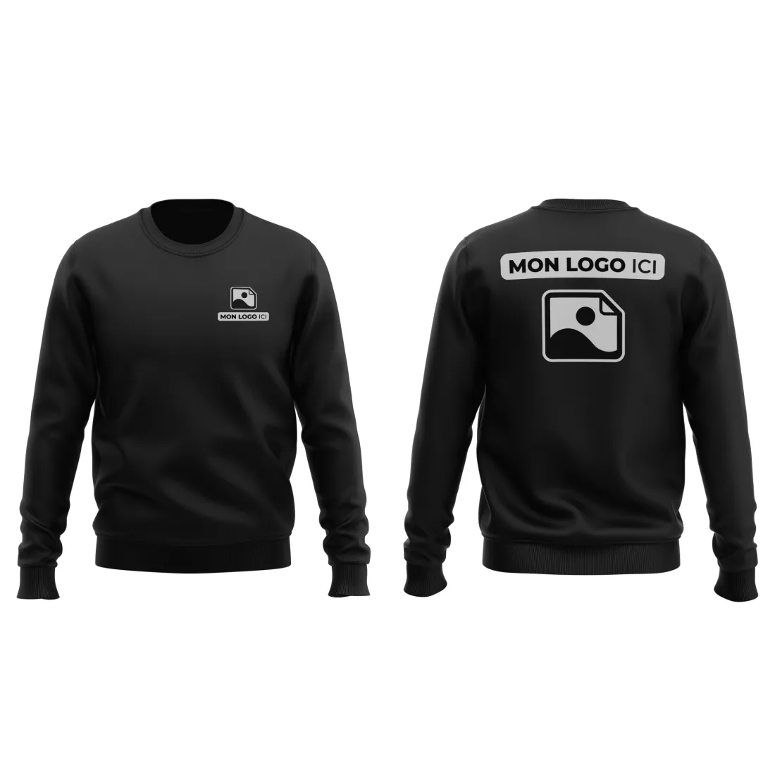 Sweat Classique personnalisé Noir