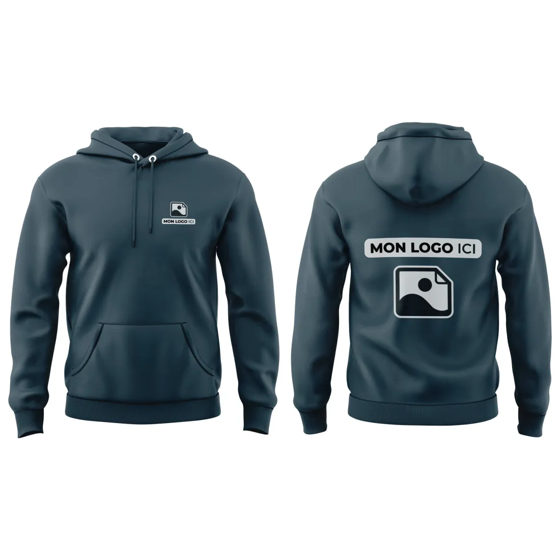 Sweat-shirt à Capuche personnalisé Blue Lake